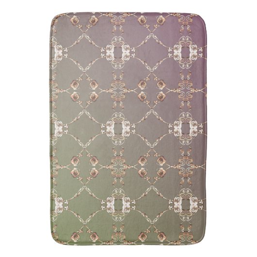 Koperige Rozen op Plum Badmat (Voorkant Verticaal)