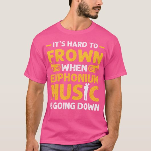 Koperinstrument Eufoniumspeler Koperorkest T-shirt (Voorkant)