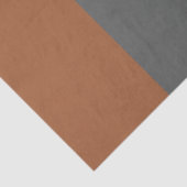 Koperkaramel en grijze verticale strepen tissuepapier (Detail)