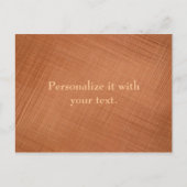 Koperkleurig Briefkaart (Voorkant)