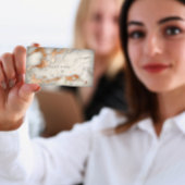 Koperkleurige Roos Glam Vip Visitekaartje