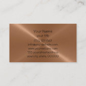 Koperkorrelig roestvrij staal 2 visitekaartje (Achterkant)