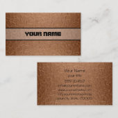 Koperkorrelig roestvrij staal Metaal 2 Visitekaartje (Voorkant / Achterkant)