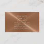 Koperkorrelig roestvrij staal visitekaartje (Achterkant)