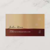 koperleder visitekaartje (Achterkant)