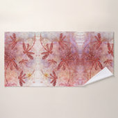 Koperlibellen op hete zomerlucht badhanddoek (Badhanddoek)