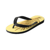 Koperlook Palm Leaf Summer Kinder Teenslippers (Schuin)