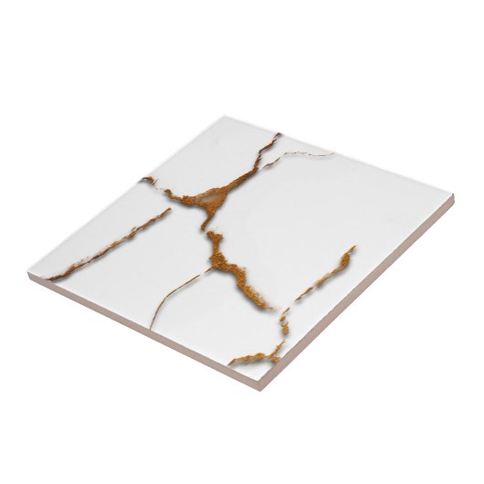 Kopermarmer Gekraakt effect Tegeltje (Zijkant)