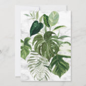 Kopermarmer Geometric Tropical Gold Shower Kaart (Achterkant)