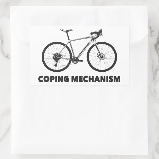 Kopermechanisme Rechthoekige Sticker (Tas)