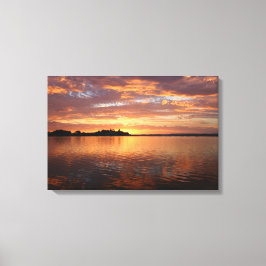 Kopermeer en Bronze meer van de zon Canvas Afdruk