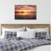 Kopermeer en Bronze meer van de zon Canvas Afdruk (Insitu (Slaapkamer))