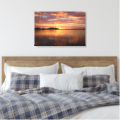 Kopermeer en Bronze meer van de zon Canvas Afdruk (Insitu (Slaapkamer))