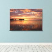 Kopermeer en Bronze meer van de zon Canvas Afdruk (Insitu (Houten vloer))