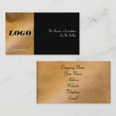 Kopermetaal en zwarte V2-Visitekaartjes Visitekaartje (Voorkant / Achterkant)