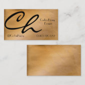 Kopermetaal Visitekaartje (Voorkant / Achterkant)