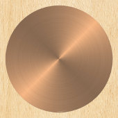 Kopermetaal ziet er cirkelvormig metaal uit ronde kartonnen onderzetter