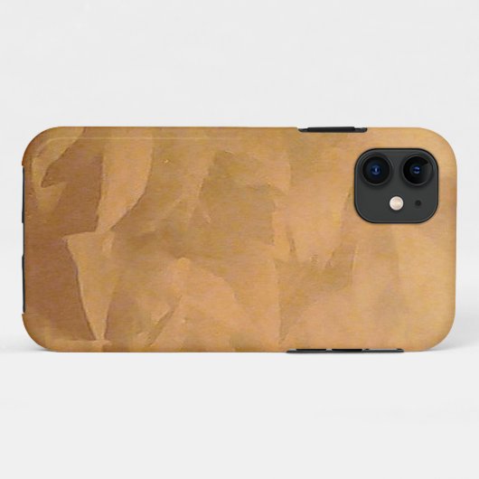 Kopermetaalhandgeborsteld Case-Mate iPhone Case (Achterkant (horizontaal))