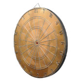 Kopermetaalhandgeborsteld Dartbord (Voorkant Rechts)