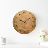 Kopermetaalhandgeborsteld Grote Klok (Huis)