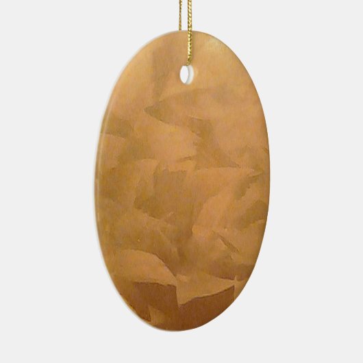 Kopermetaalhandgeborsteld Keramisch Ornament (Rechts)