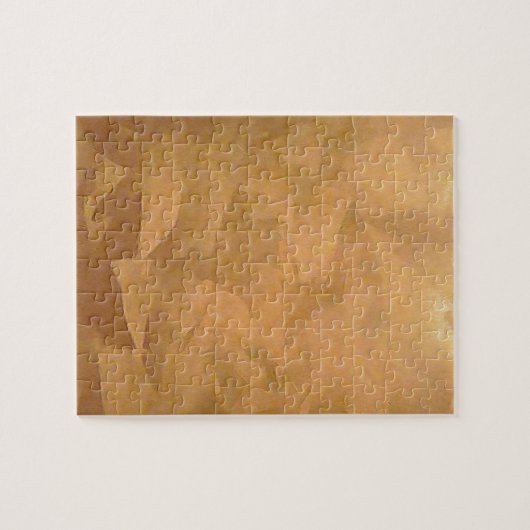 Kopermetaalhandgeborsteld Legpuzzel (Horizontaal)