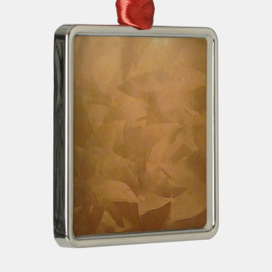 Kopermetaalhandgeborsteld Metalen Ornament (Rechts)