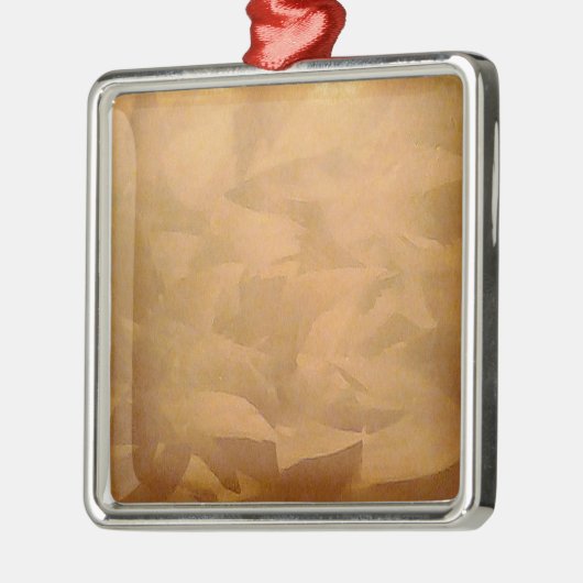 Kopermetaalhandgeborsteld Metalen Ornament (Links)