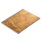 Kopermetaalhandgeborsteld Notitieboek (Linkerzijde)