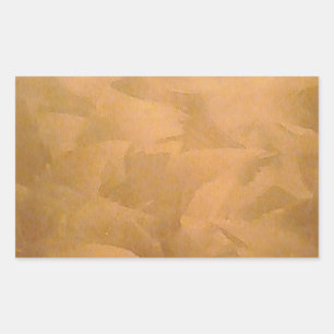 Kopermetaalhandgeborsteld Rechthoekige Sticker