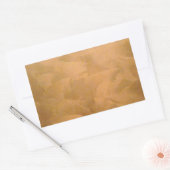 Kopermetaalhandgeborsteld Rechthoekige Sticker (Envelop)