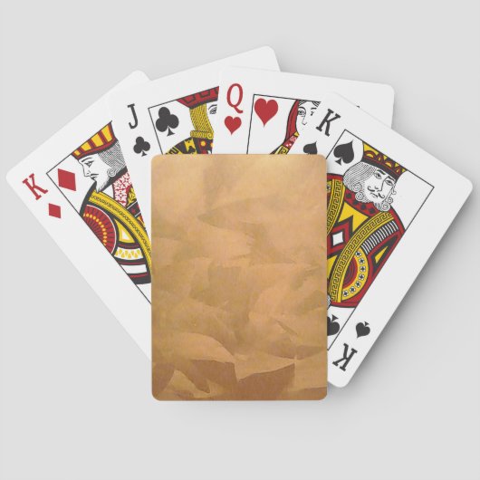 Kopermetaalhandgeborsteld Speelkaarten (Achterkant)