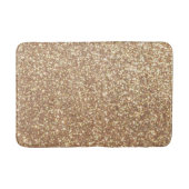 Kopermetalen Roos Glitter Badmat (Voorkant)