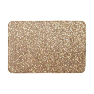 Kopermetalen Roos Glitter Badmat