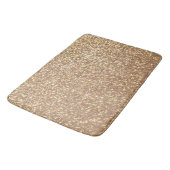 Kopermetalen Roos Glitter Badmat (Gekanteld)