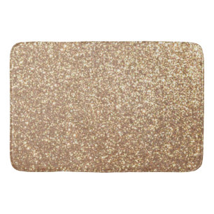 Kopermetalen Roos Glitter Badmat