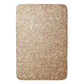 Kopermetalen Roos Glitter Badmat (Voorkant Verticaal)