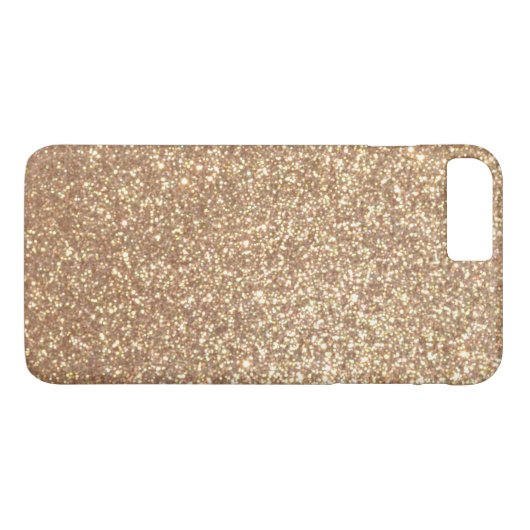 Kopermetalen Roos Glitter Case-Mate iPhone Case (Achterkant (Horizontaal))