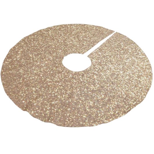 Kopermetalen Roos Glitter Kerstboom Rok (Gekanteld)