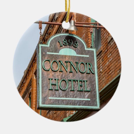 Kopermijn, Jerome, Arizona Keramisch Ornament (Voorkant)