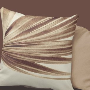 Koperpalm Leaf   Modern minimalistisch Abstract Kussen