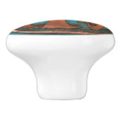 Koperpalmboom Keramische Knop (Zijkant)