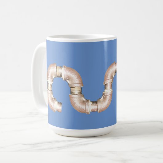 Koperpijpen KoffieMok (Voorkant links)