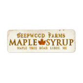 Koperplaat Sprop Jar Label met leder (Voorkant)