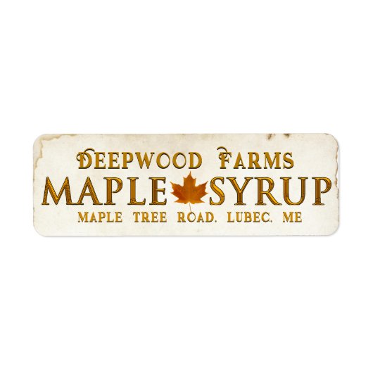 Koperplaat Sprop Jar Label met leder (Voorkant)