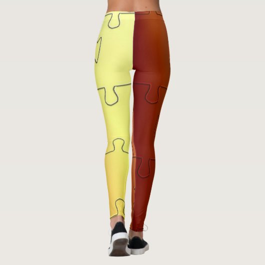 Koperpuzzel Leggings (Achterkant)