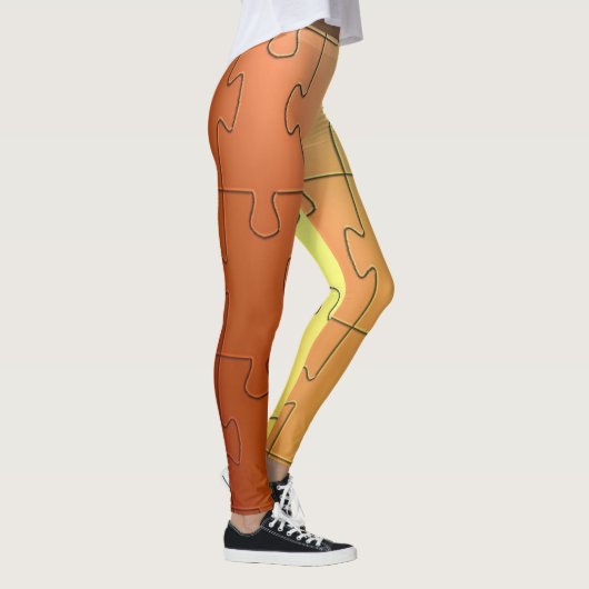 Koperpuzzel Leggings (Rechts)