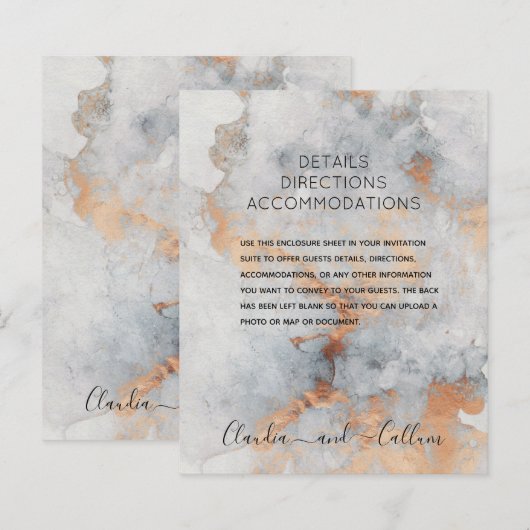 Koperquarry Wedding Details Accommodatie (Voorkant / Achterkant)