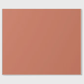 Koperrode, vaste kleur cadeaupapier (Vlak)