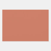 Koperrode, vaste kleur inpakpapier vel (Voorkant 3)